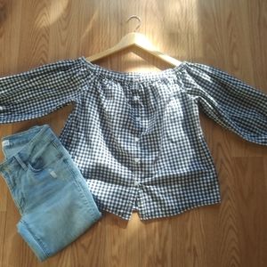 Gingham Merona Top